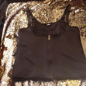 Black bustless waist trainer like new condition